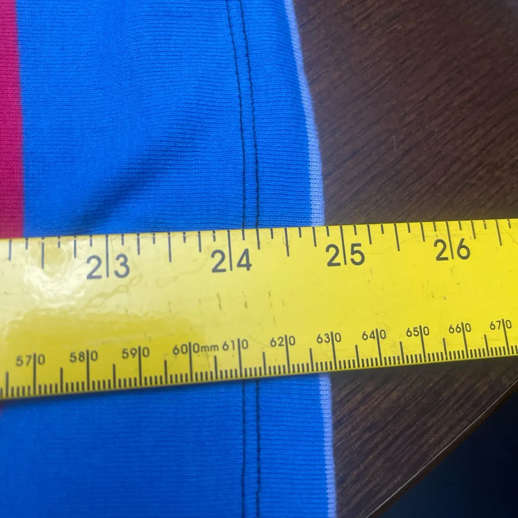 Talbots Navy and Multicolor Striped Top - Image 7