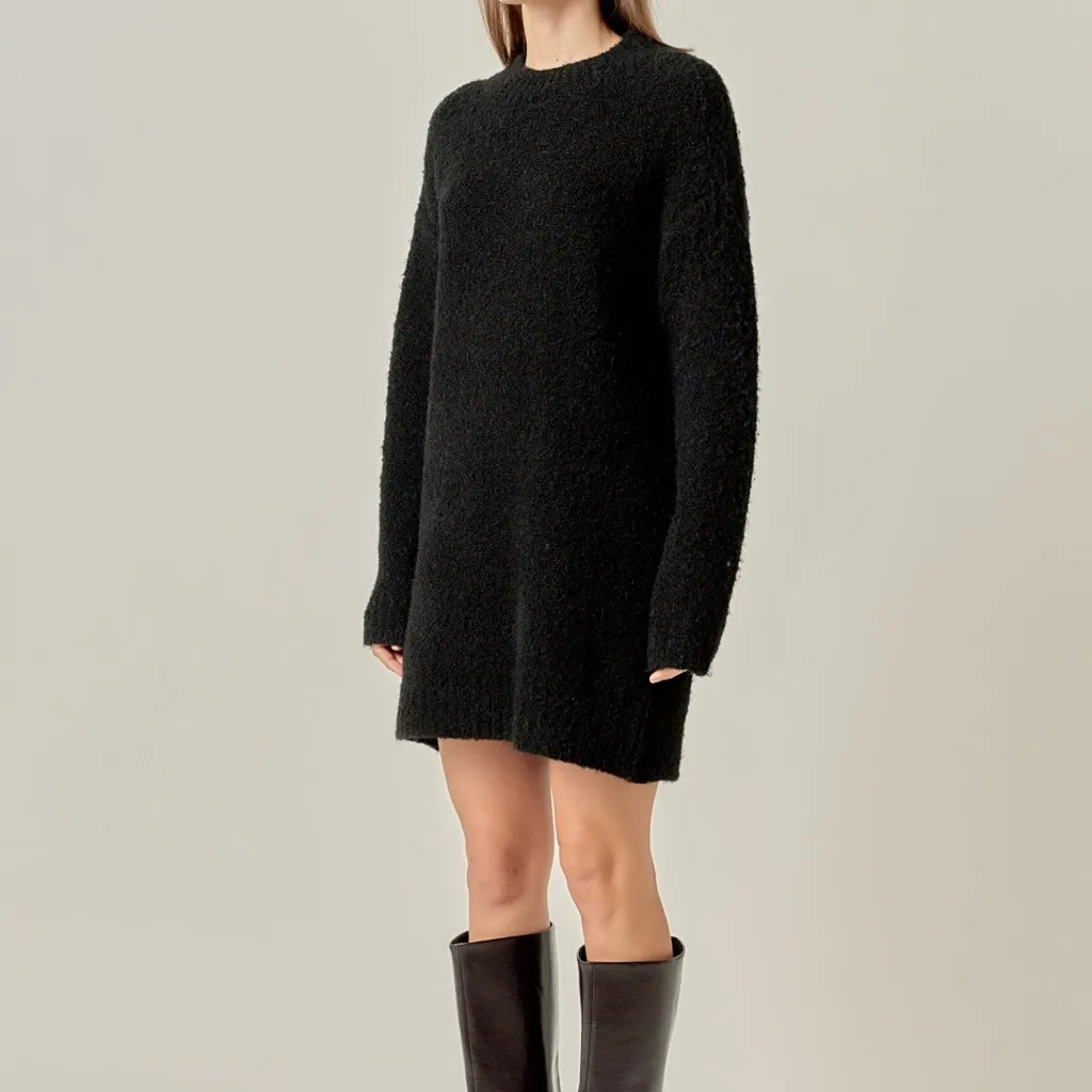 NWT English Factory Cozy Round-neck Sweater Dress – Size Large - Image 2