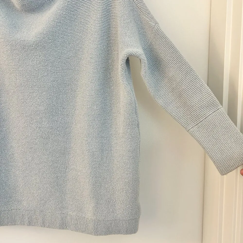 Free People Slouchy Ottoman Tunic Sweater in Powder Blue Size XS - Image 4