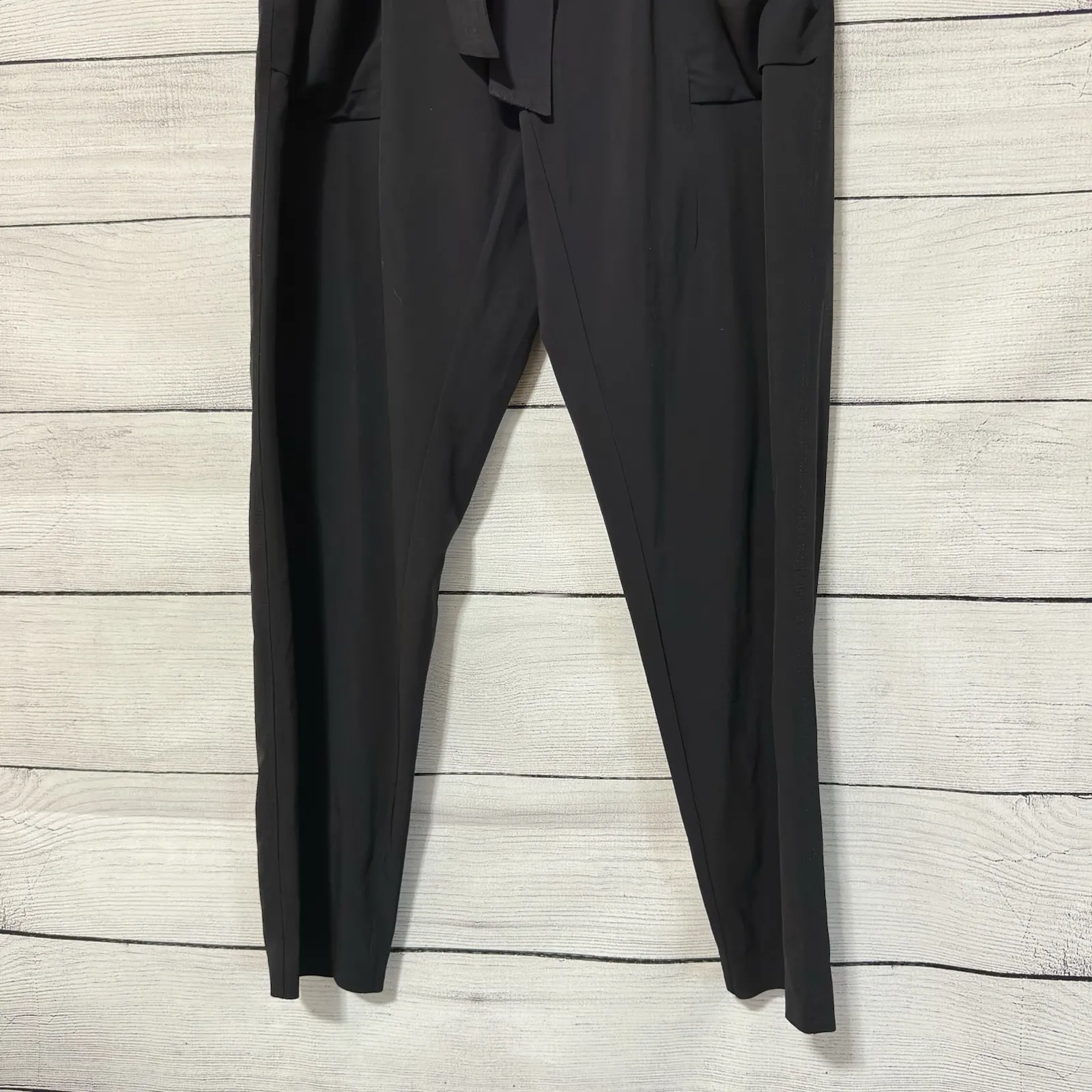 Athleta Women's Skyline Black Pant High-Rise Belted Size 8 Stretchy Business - Image 5