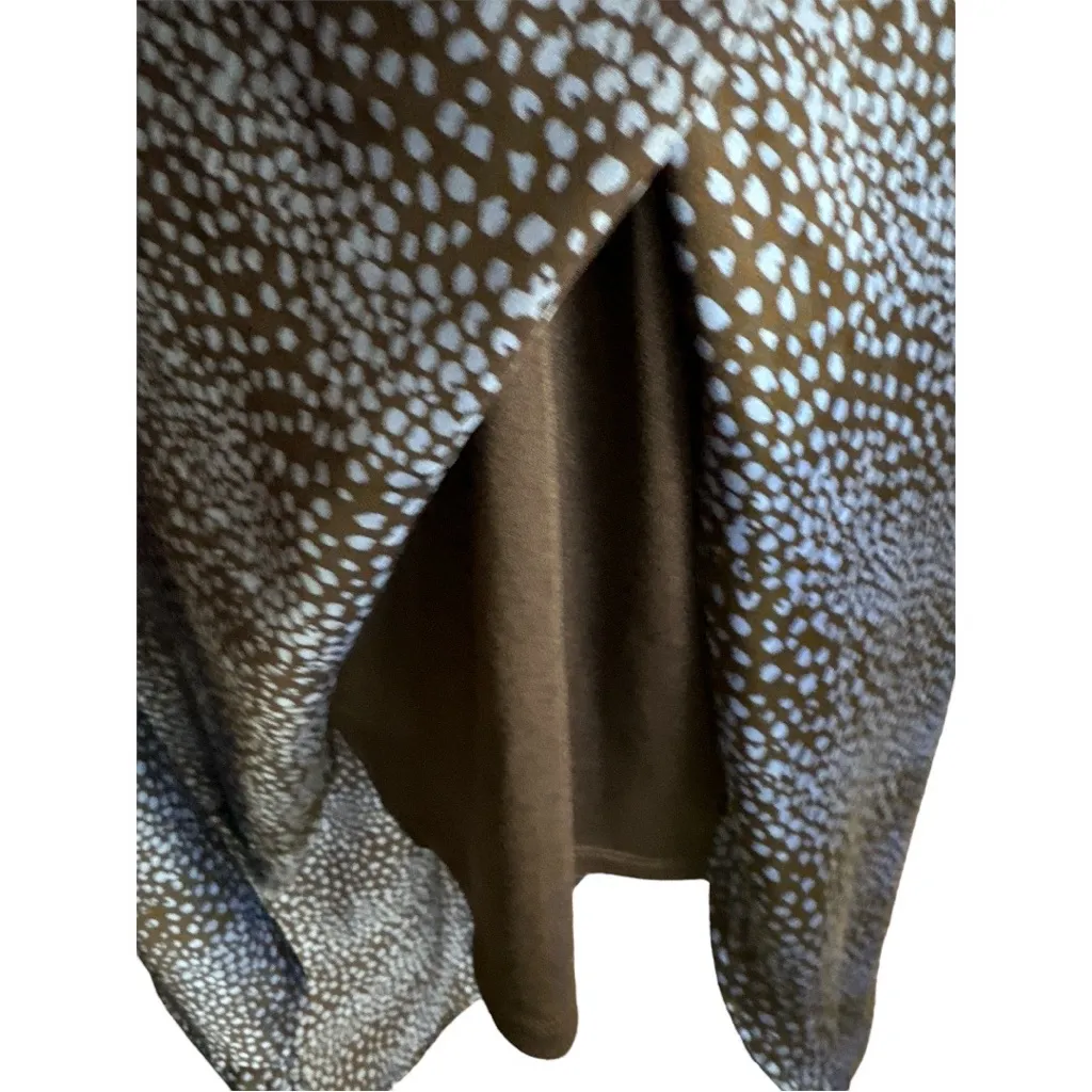 Kelly Renee Blue & Black Snake Skin Print Wrap Skirt‎ Size L Size L - Image 4