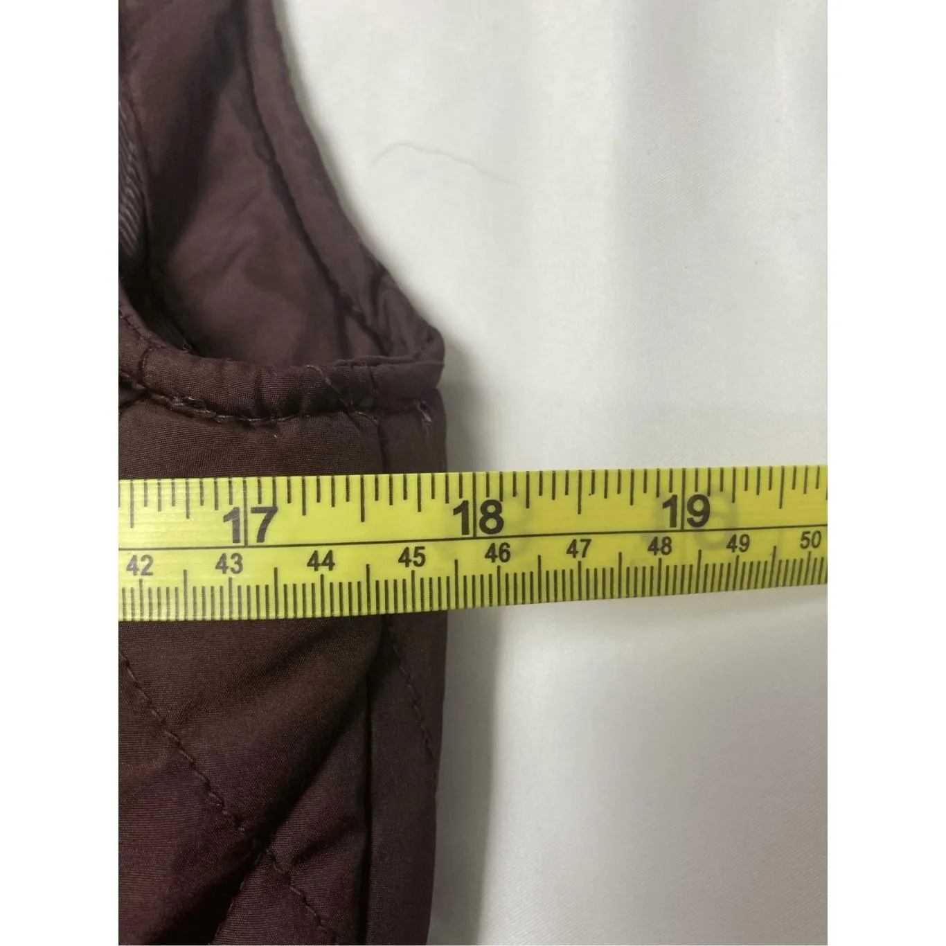 Stafford Classic Fit‎ Quilted Puffer Vest S Brown - Image 6