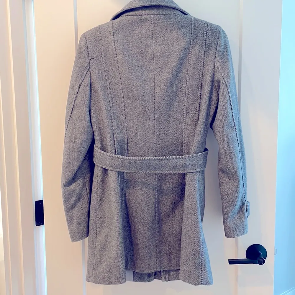 Calvin Klein  wool blend full zip belted coat jacket - Image 2