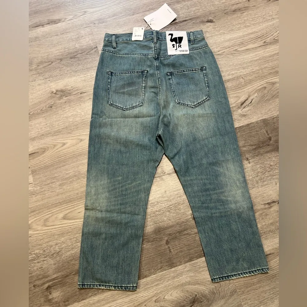 Sandrine Rose X Free People Straight Leg Indigo Blue Jeans Women's Sz 25 NWT - Image 9