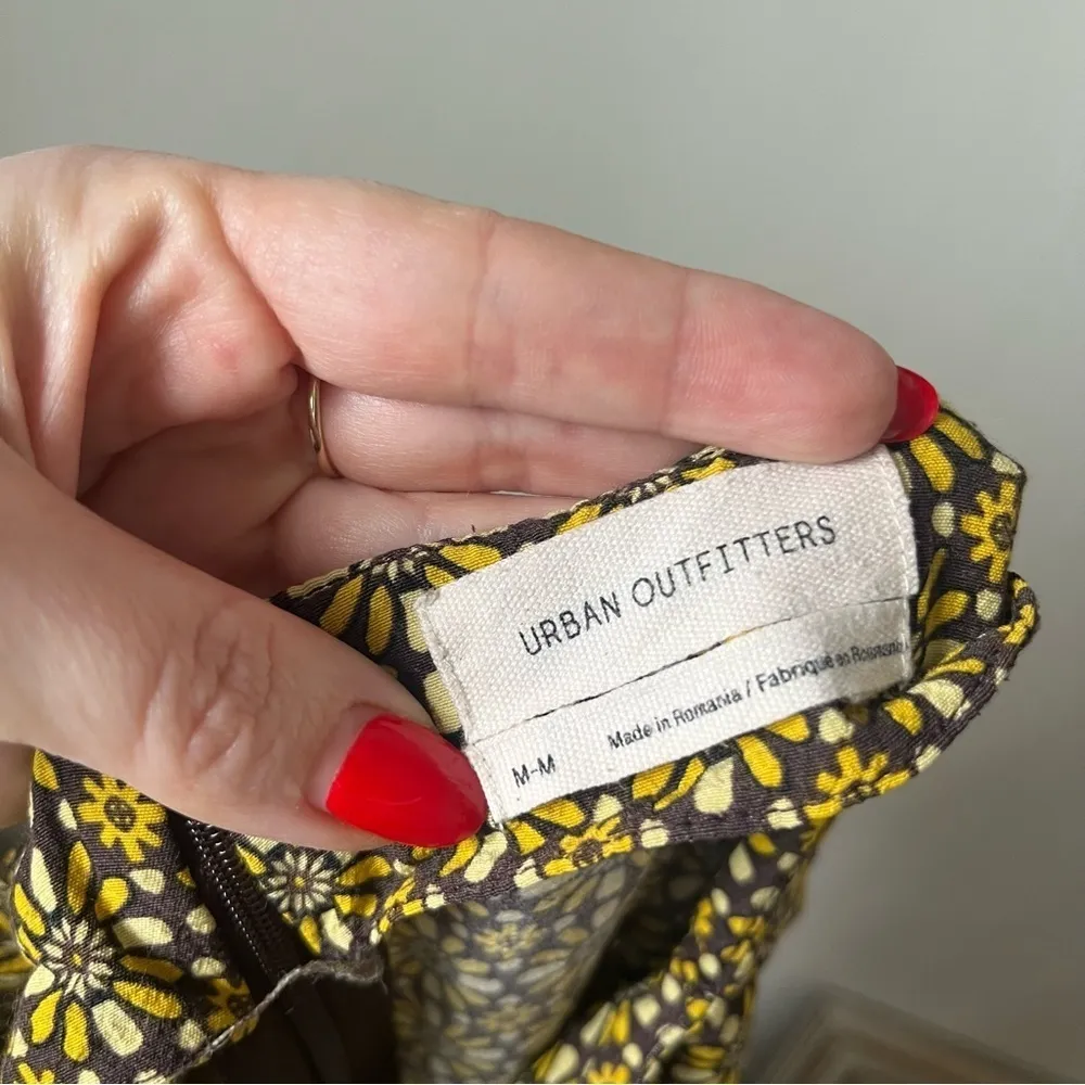 Geo Floral High-Rise Soft Flare Trousers M - Image 9