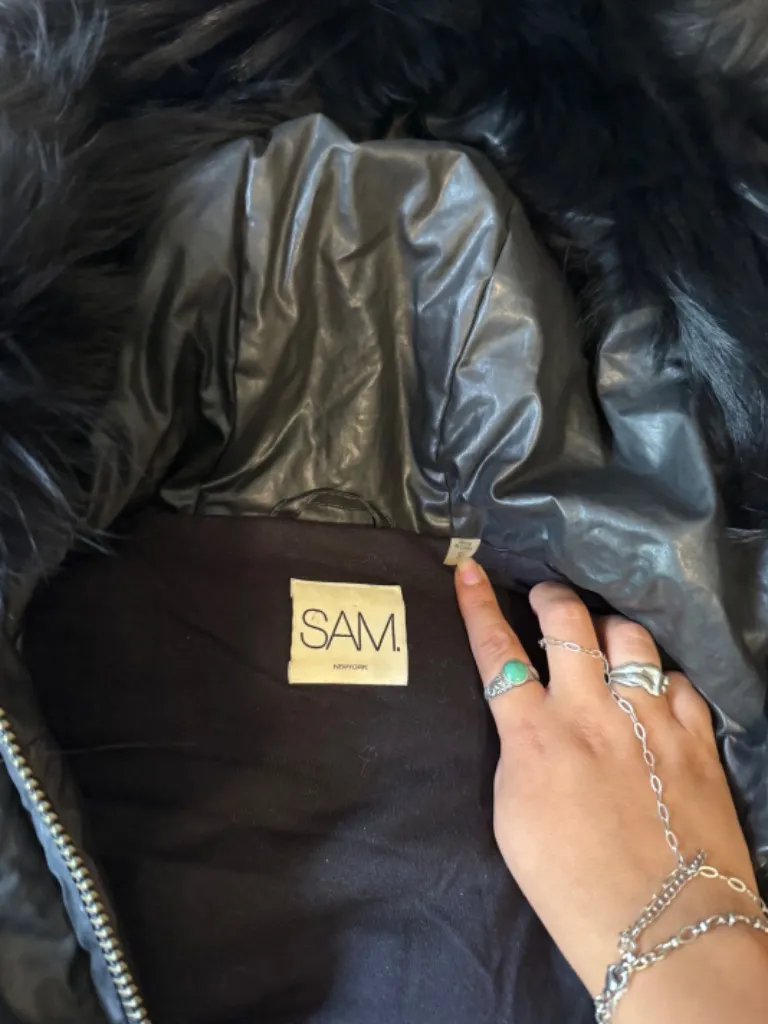 SAM Fur Trench Jacket  - Image 5