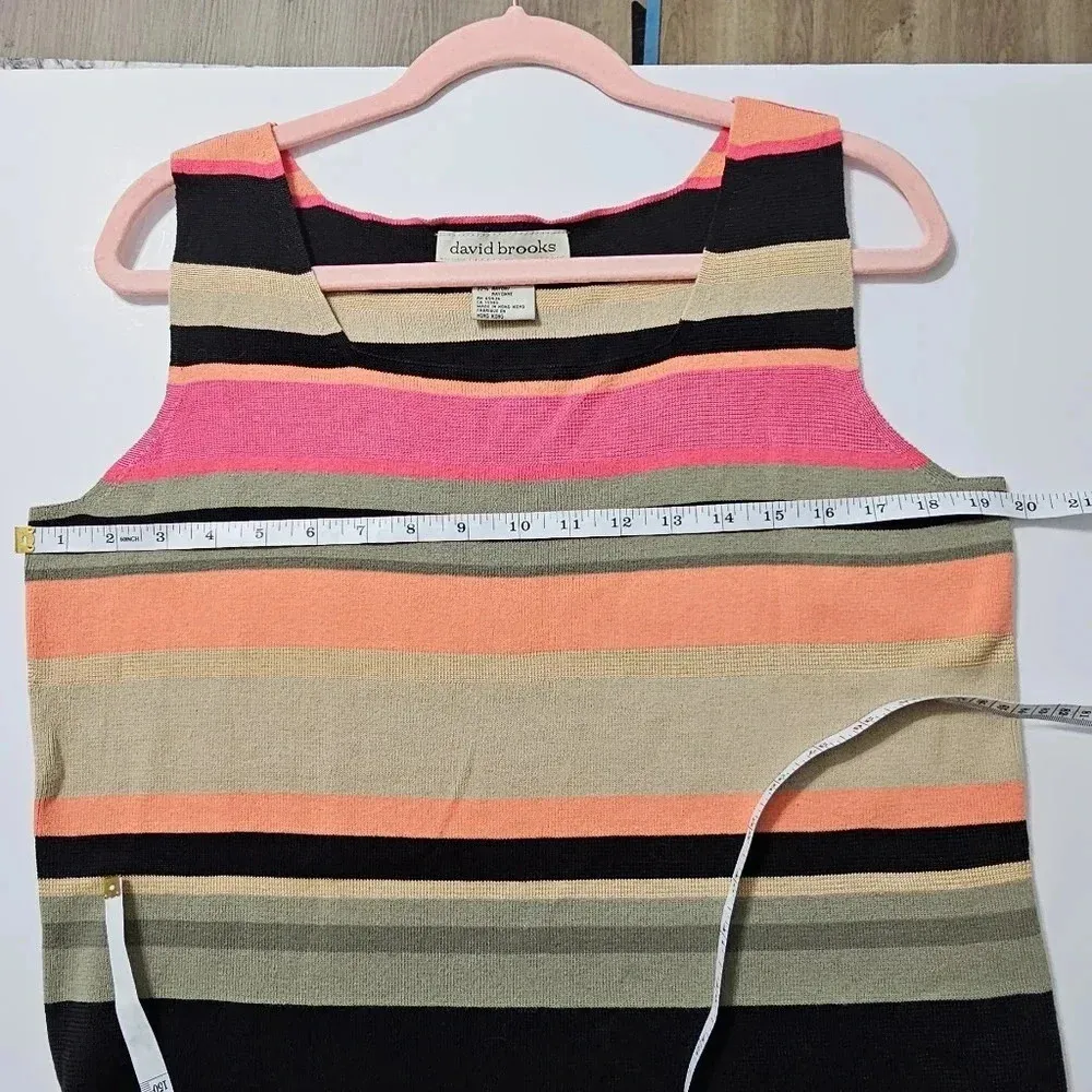Vintage David Brooks Striped Cardigan - Image 6