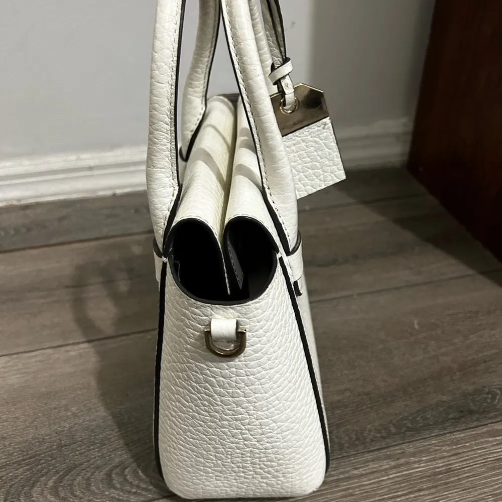 Kate Spade NY White Carter Street Kylie Satchel Crossbody Handbag Pocketbook - Image 4