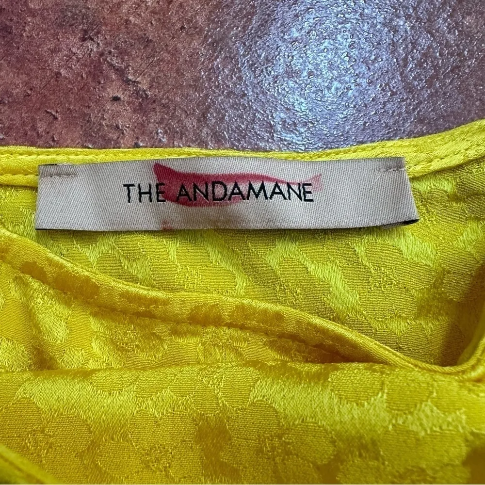 The Andamane Camilla Floral Jacquard Mini Skirt Gold Size 0 - Image 5