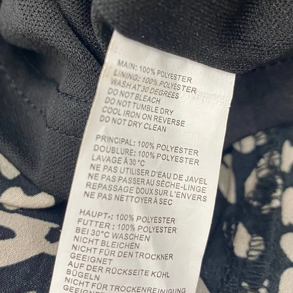 Nasty Gal Leopard Print Midi Skirt High Low High Waisted Black Cream Womens 6 - Image 7