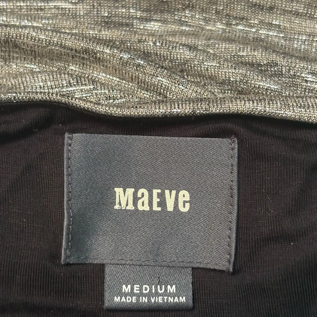 Maeve Silver Midi Dress size M - Image 6