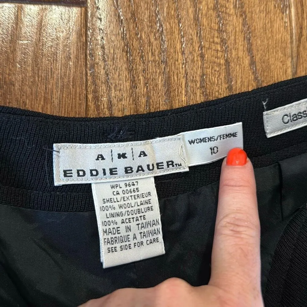 AKA Eddie Bauer Vintage 100% wool pleat front trouser pant 10 - Image 6