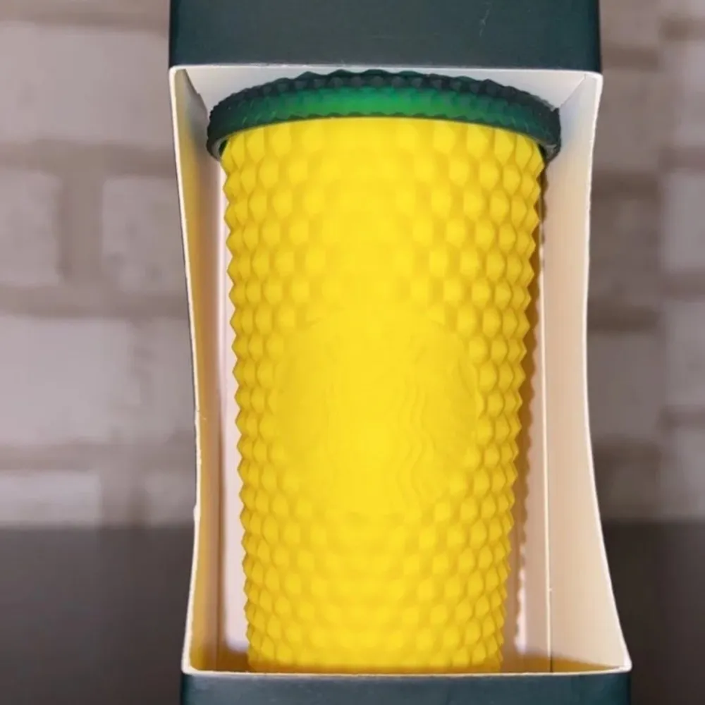 M Starbucks Pineapple Studded Cup Keychain - Image 2