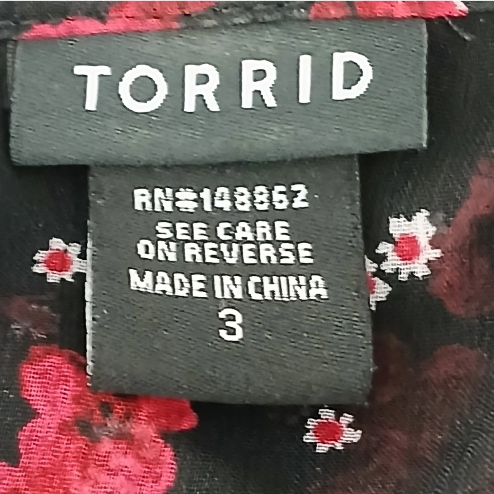 torrid Black Floral Chiffon Maxi Blouse Size 3X - Image 8