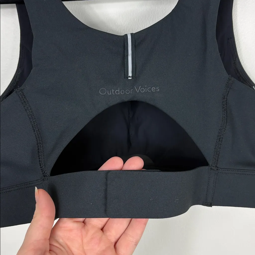 Outdoor Voices CoolForm Sports Bra Women’s Size Small Black Adjustable New - Image 9