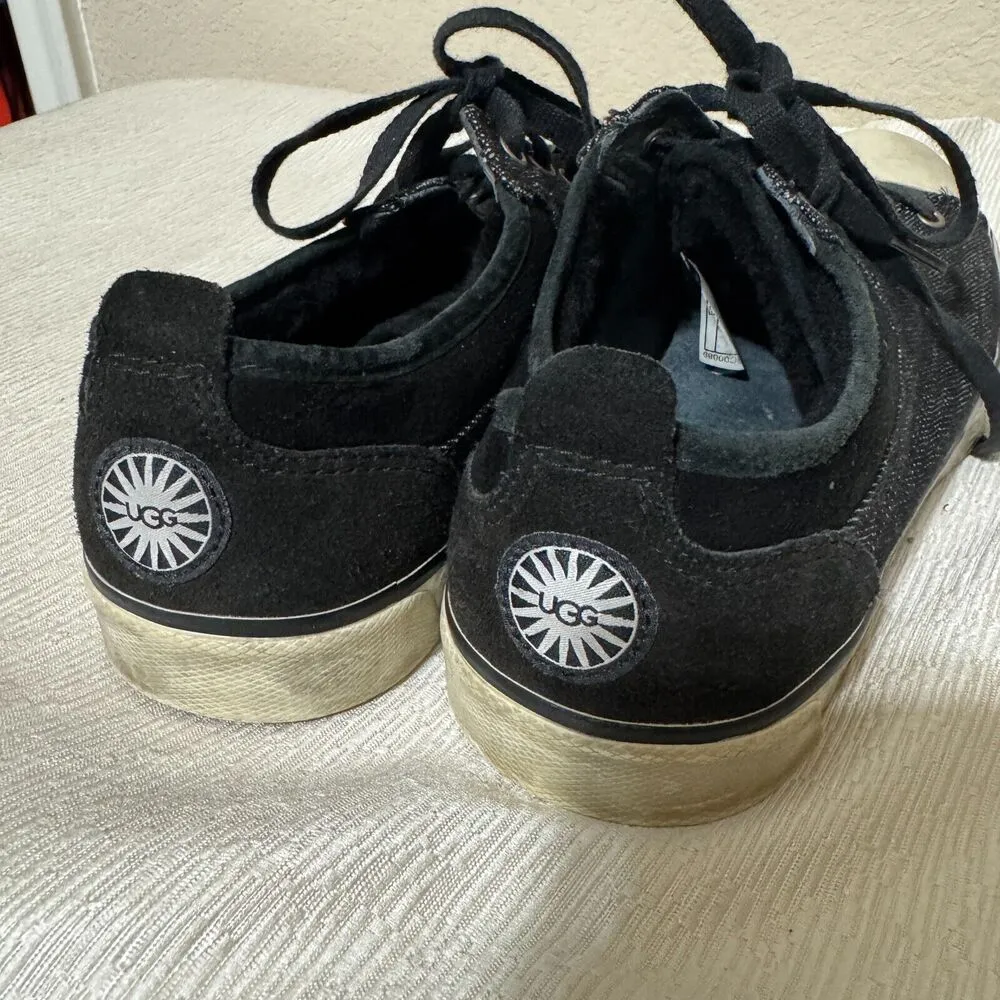 Ugg Australia Womens Evera Sneakers Tennis Shoes Black sherpa lined sz 8.5 - Image 3