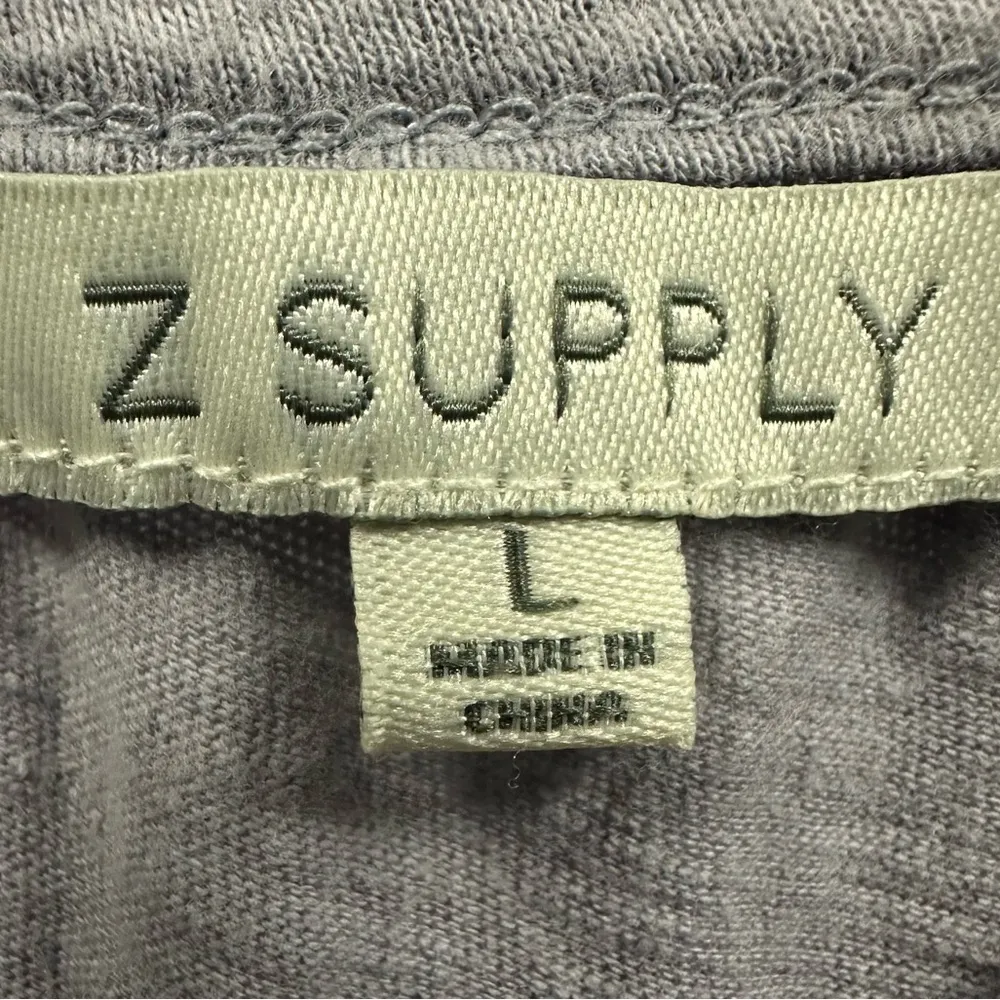 Z Supply Light Purple Gray Sleeveless Spaghetti Strap Cotton Maxi Pocket Dress L - Image 9