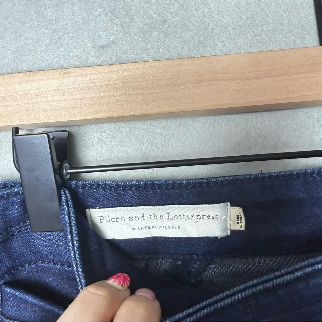 Pilcro and the Letterpress by Anthropologie Women’s High-Rise Skinny Side Button - Image 8