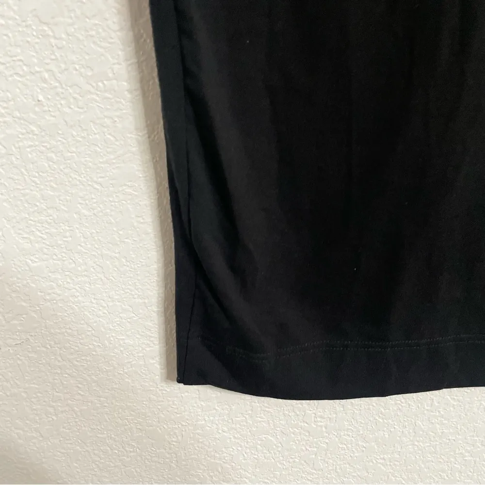 NWT Chaser Womens Skirt Black Pencil Knit Pull On Back Slit Size Small - Image 6