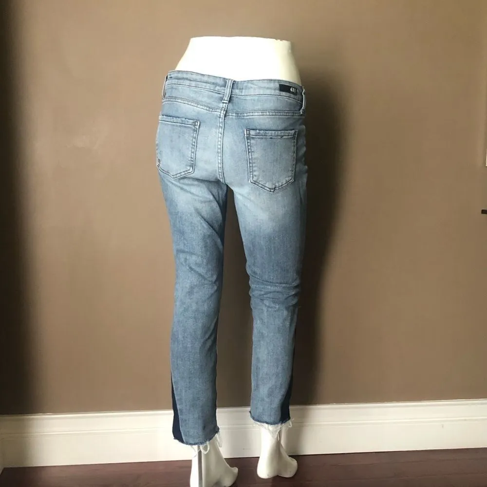 KUT from the Kloth Distressed Crop Jeans - Image 5