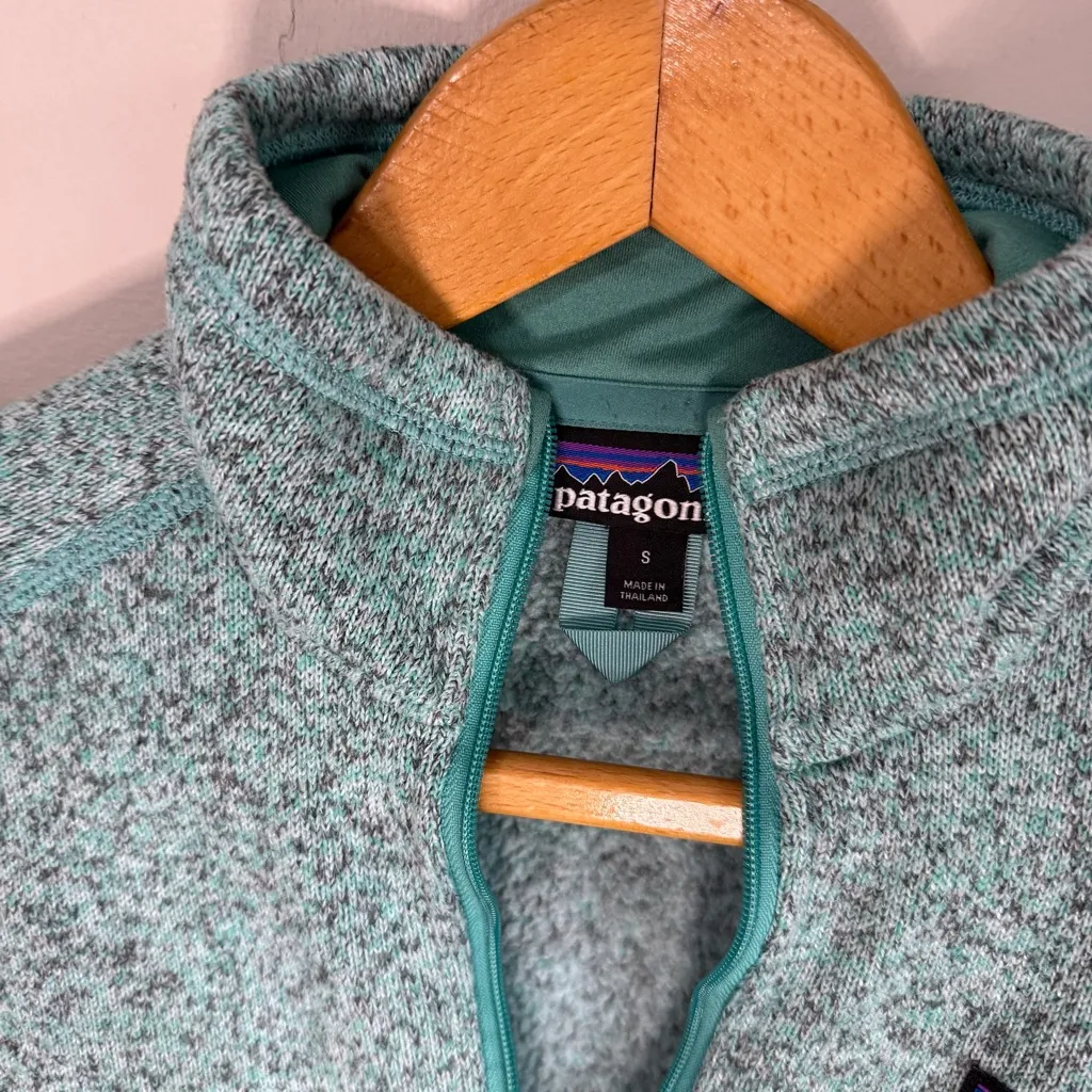 Patagonia Teal Better Sweater Quarter Zip Jacket | S - Image 3