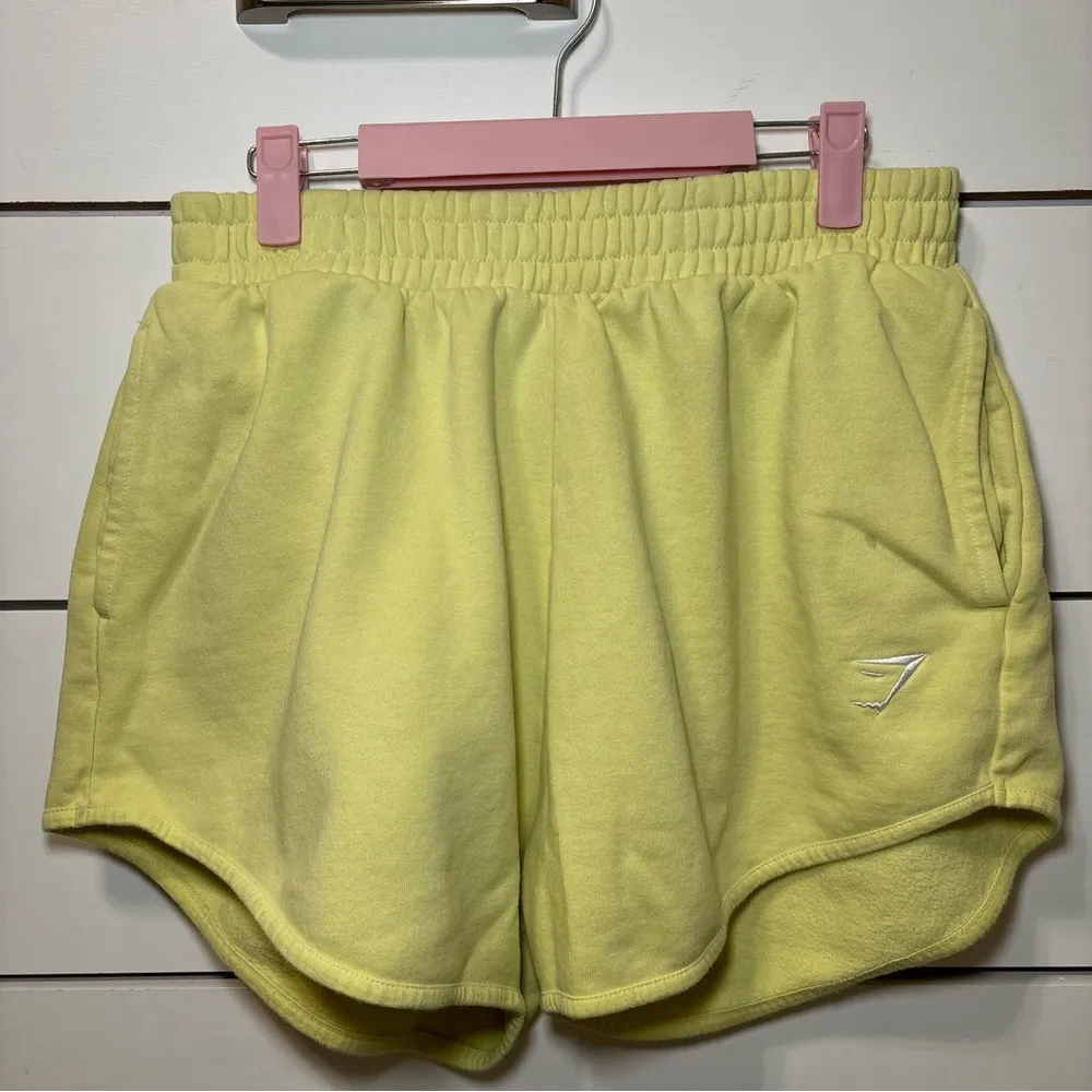 Gymshark Training Sweat Shorts Yellow - Image 2