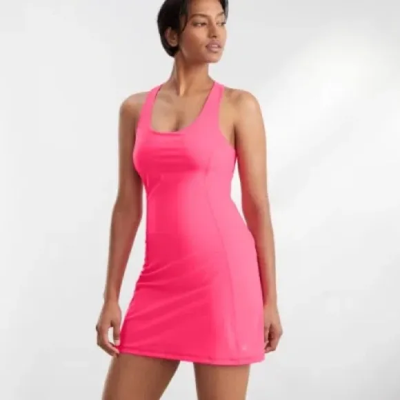 Sweaty Betty Pink Dress with Built-in Shorts - Image 2
