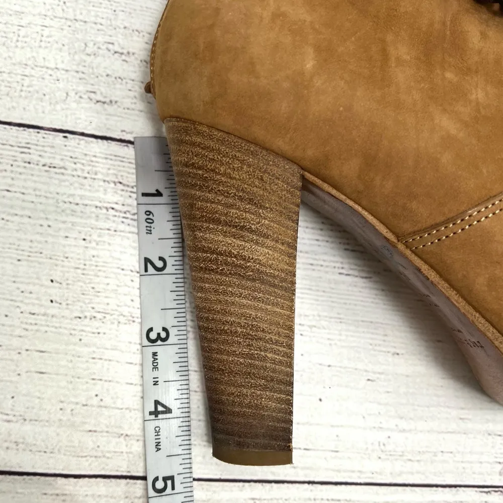 Rag and Bone Leather Suede Ankle Boots Cognac Heel Women’s Size 9.5 - Image 8