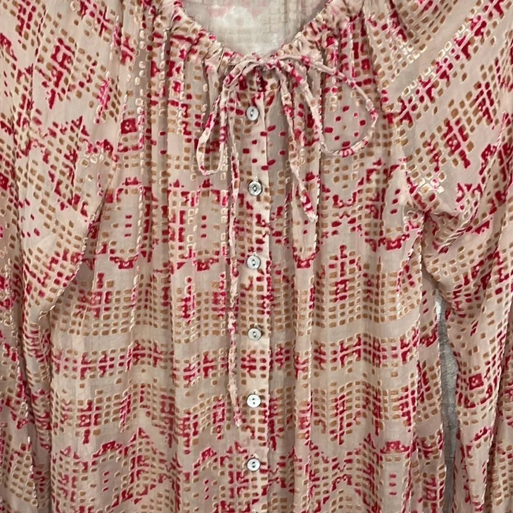 Sundance Velvet Silk Blend Chiffon Blouse - Image 2