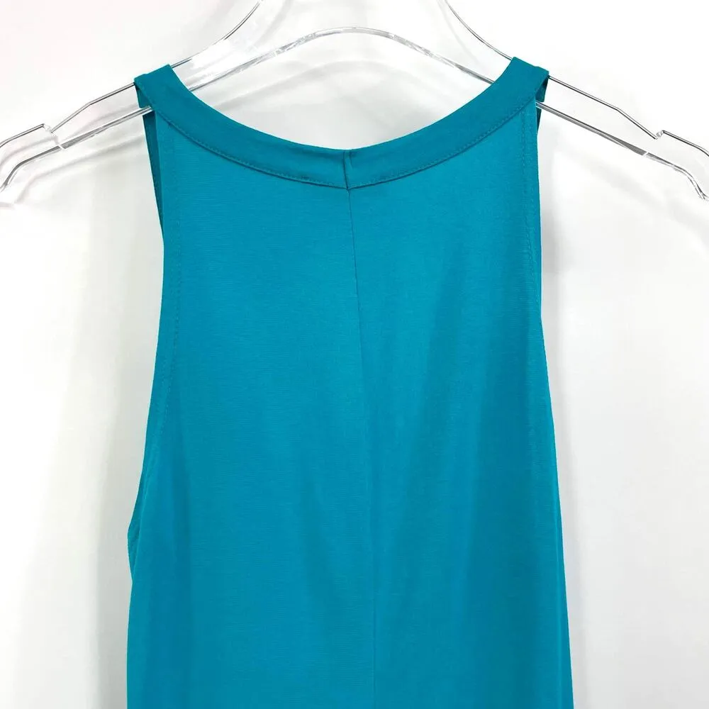 00s VENUS Vintage Blue Sleeveless Scoop Neck Blouse - Image 4