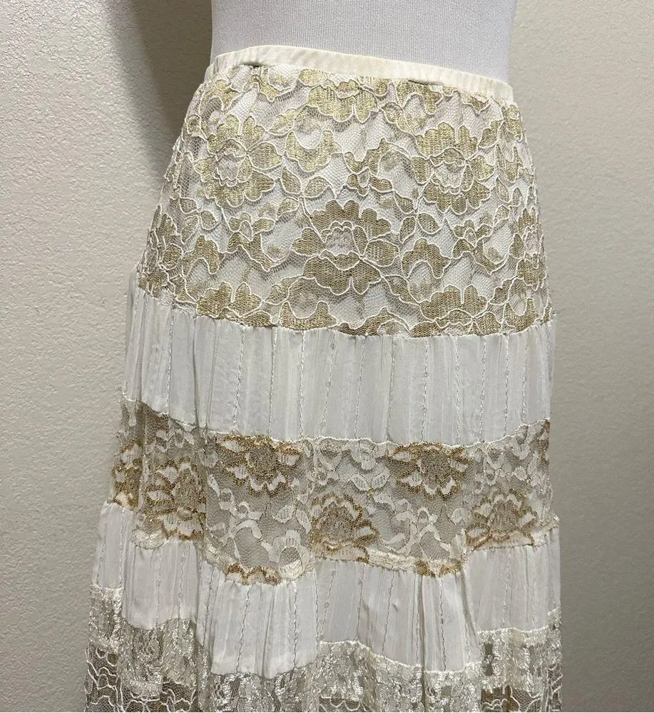 Vintage J.R. Nites by Caliendo Fairy Maxi Skirt Size 8P - Image 4