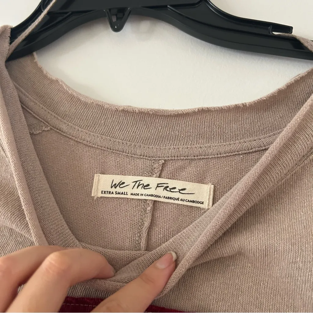 We The Free Awesome Baggy Loose Stripe Long Sleeve Size XS - Image 5