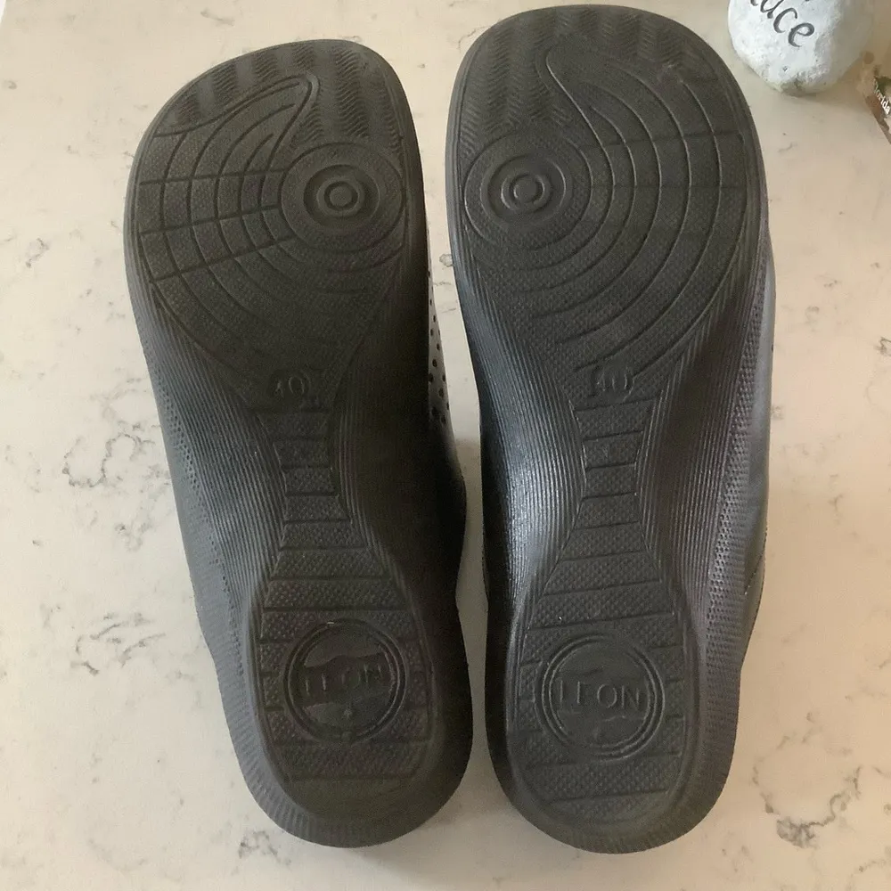 Leon PU100 anatomic shoe clogs genuine leather comfort medical anti - Image 7