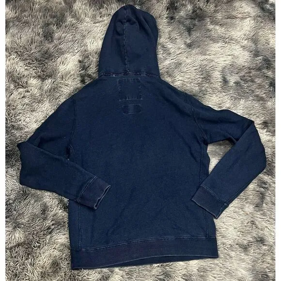 Abercrombie & Fitch Size Medium Navy Blue‎ Hoodie Pouch Hoodie. - Image 7
