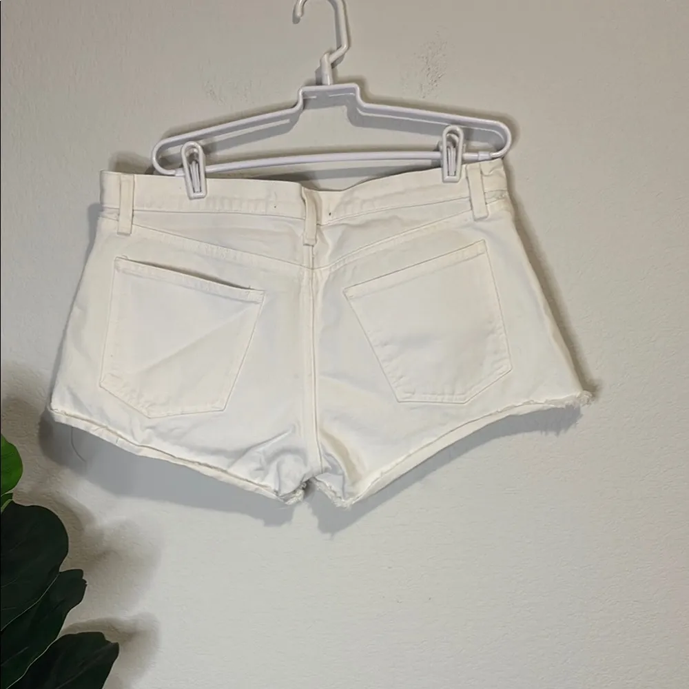 Veronica Beard White Jean Shorts size 31 Debbie 9” - Image 4