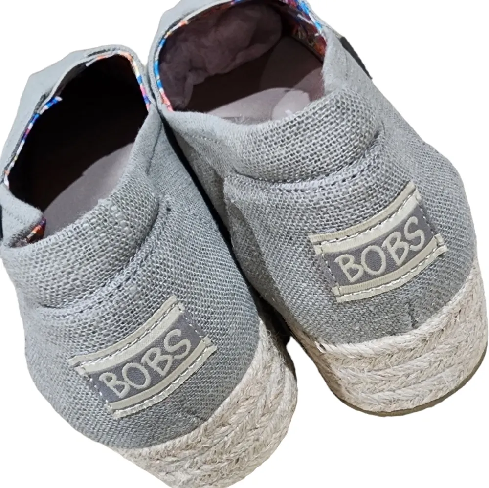 Skechers Bobs High Jinx Women's Espadrille Wedge Slip-on Shoes 8 - Image 11