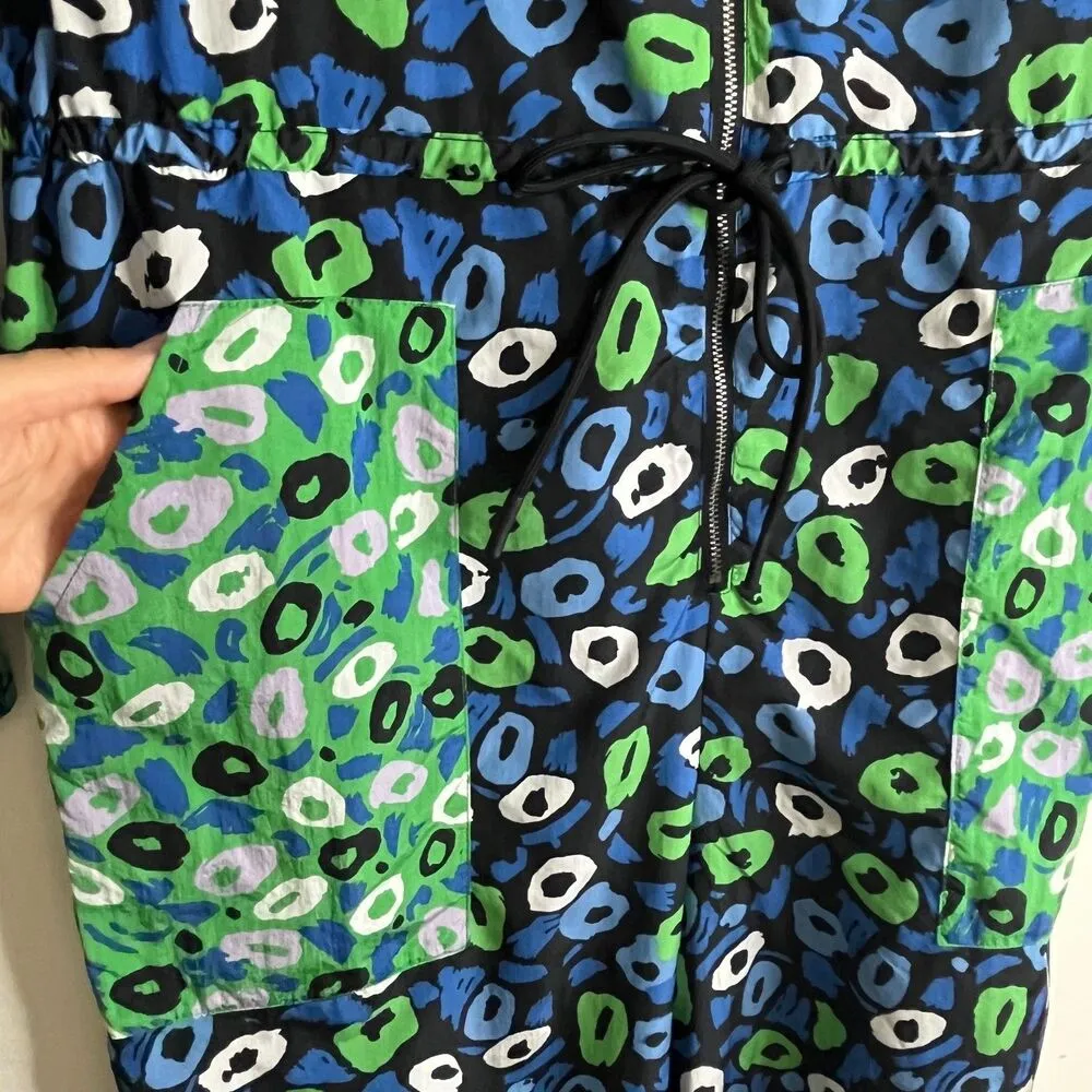 Diane Von Furstenberg Women's Long Sleeves Tapered Leg Floral Jumpsuit Sz XS - Image 4