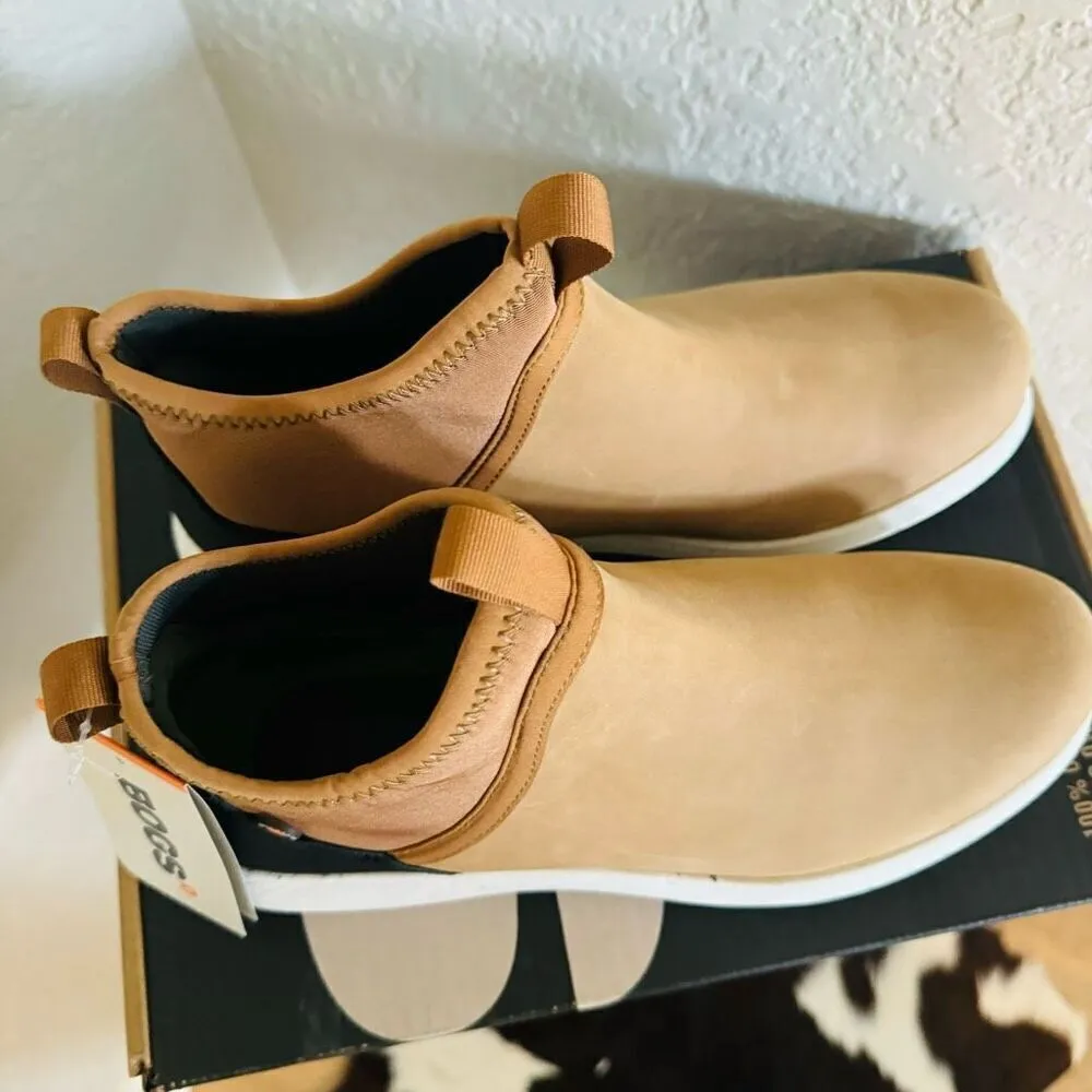 Bogs Juniper Freedom Chelsea Leather Sneaker, Size 9.5, Toffee/Brown, NWT Brown - Image 9