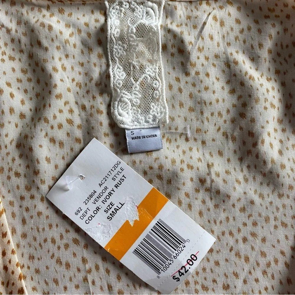 Sadie & Sage Top Ruffle Tie Front NEW Festival Sexy - Image 2