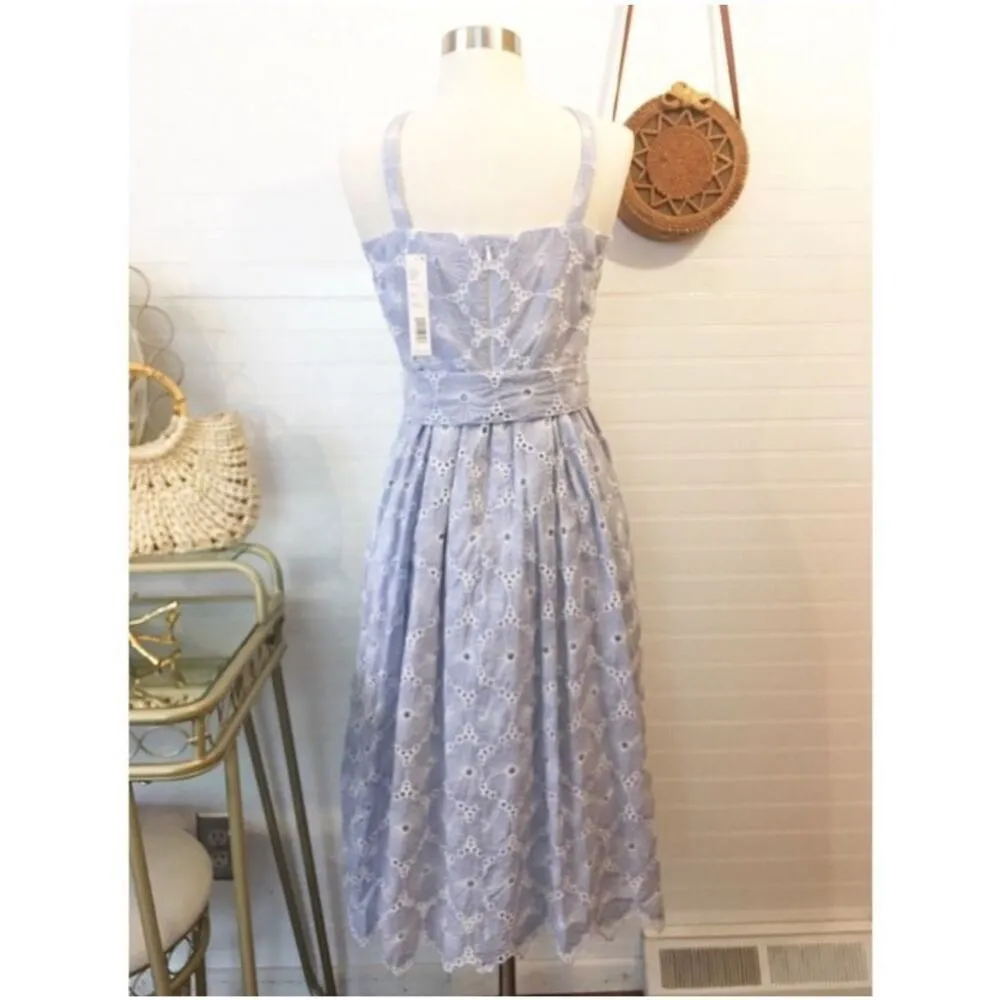 Antonio Melani Prince Eyelet Floral Midi Dress - Image 5