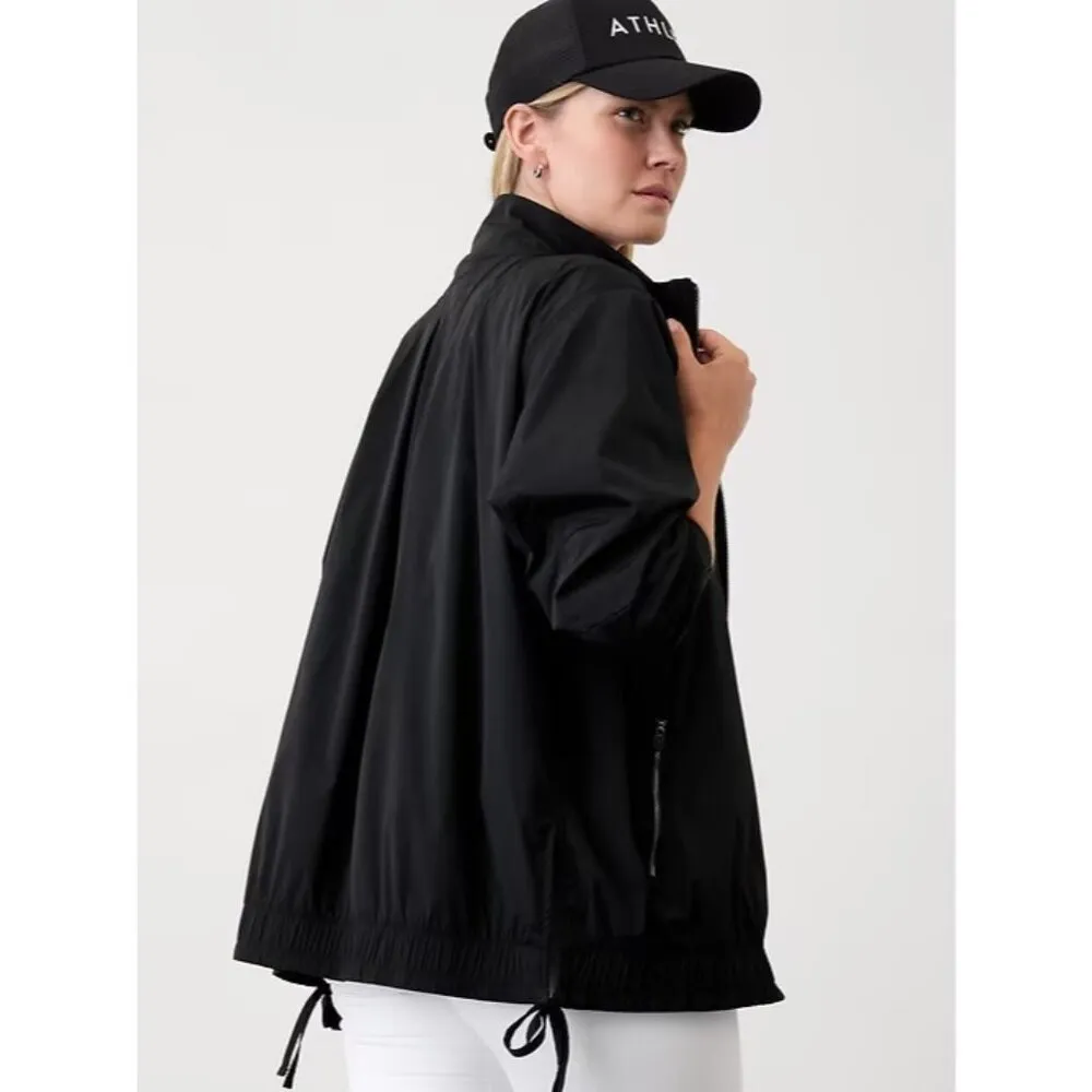 Athleta  M Rise Anorak Jacket Black Medium - Image 3