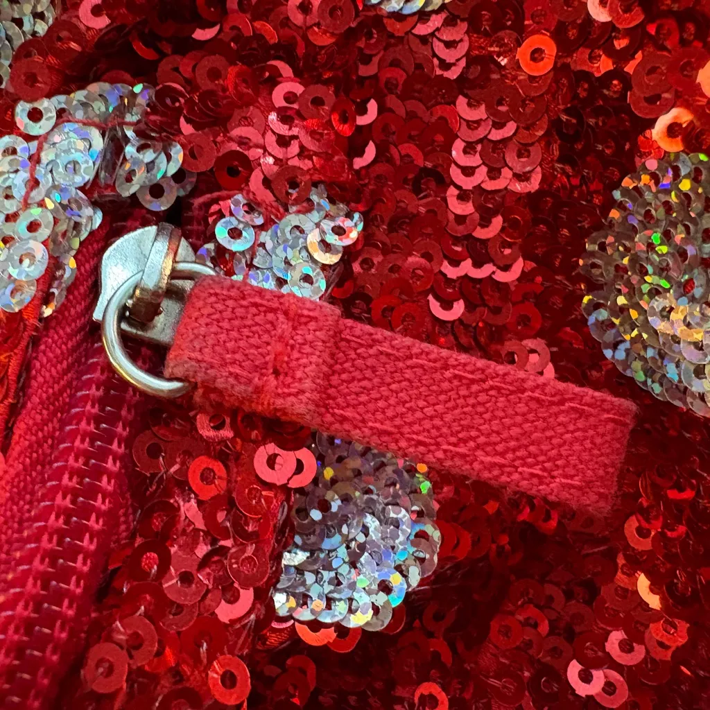 Minnie Mouse Mini Sequin Polka Dot Red Backpack - Image 6