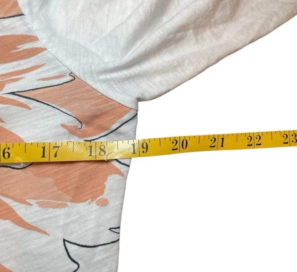 Loft Outlet 3/4 Sleeve Cotton Floral Top Medium Flower Garden Casual Mature - Image 6