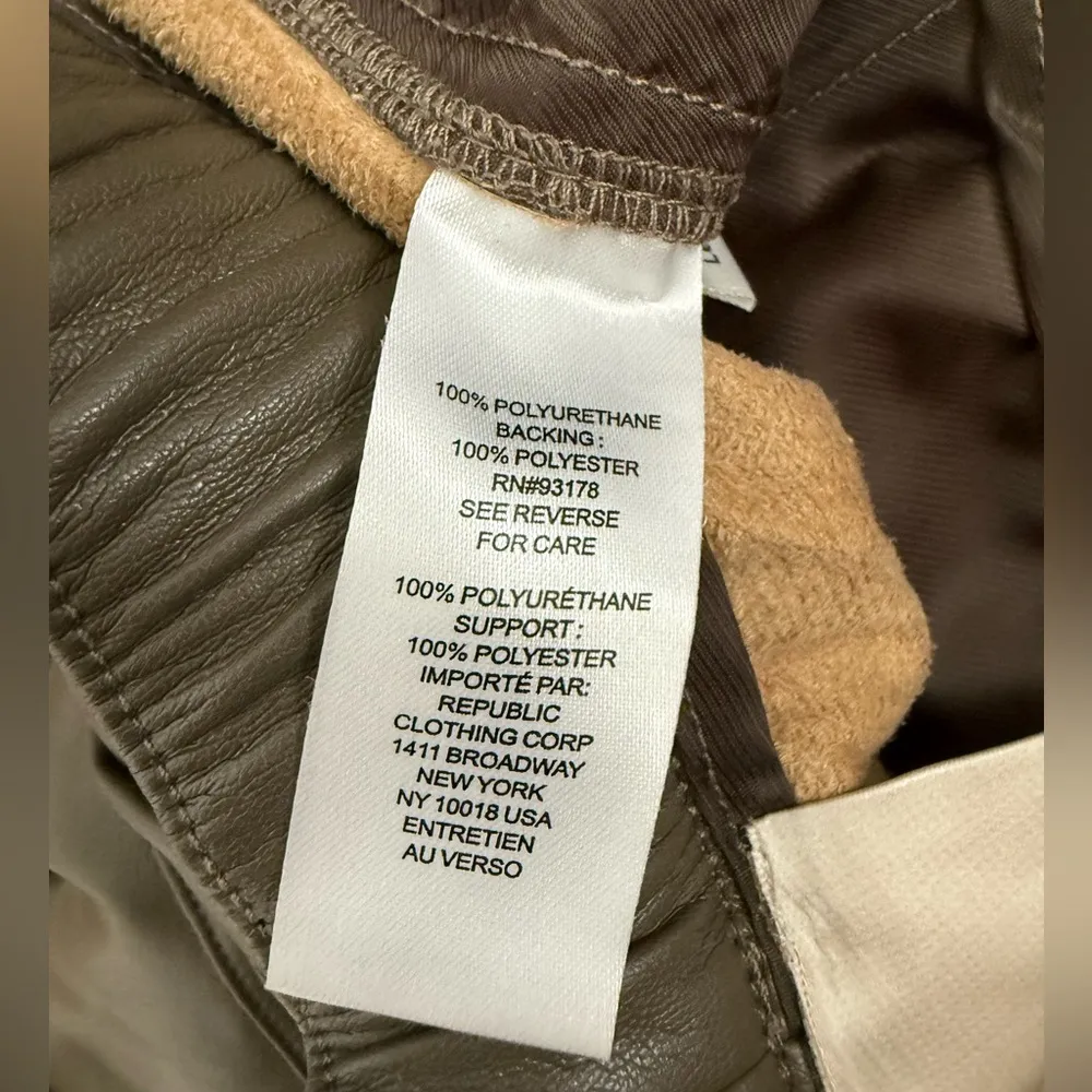 Industry Pleather Joggers XS Gray - Image 4