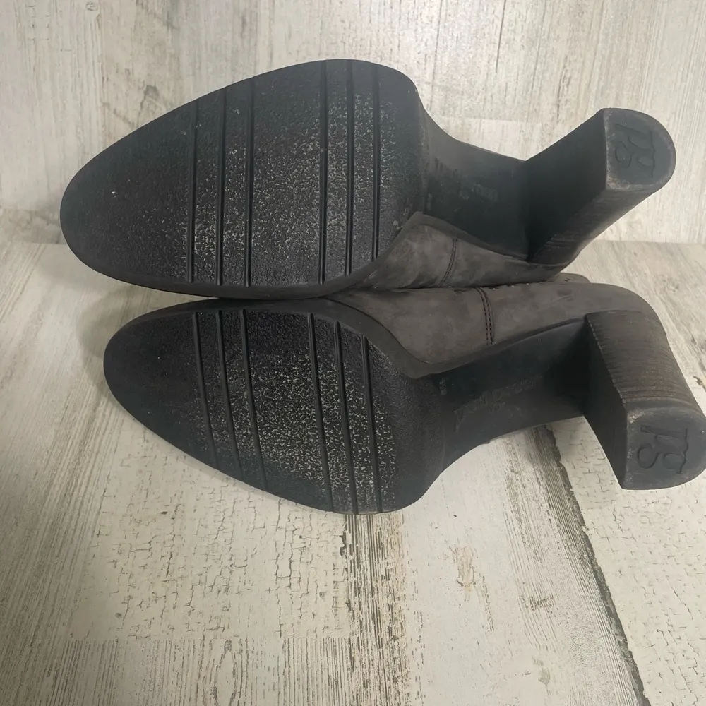 Paul Green Grey Nubuck Leather Chelsea Ankle Boots Studded size US 8 ‎ UK 5.5 - Image 5