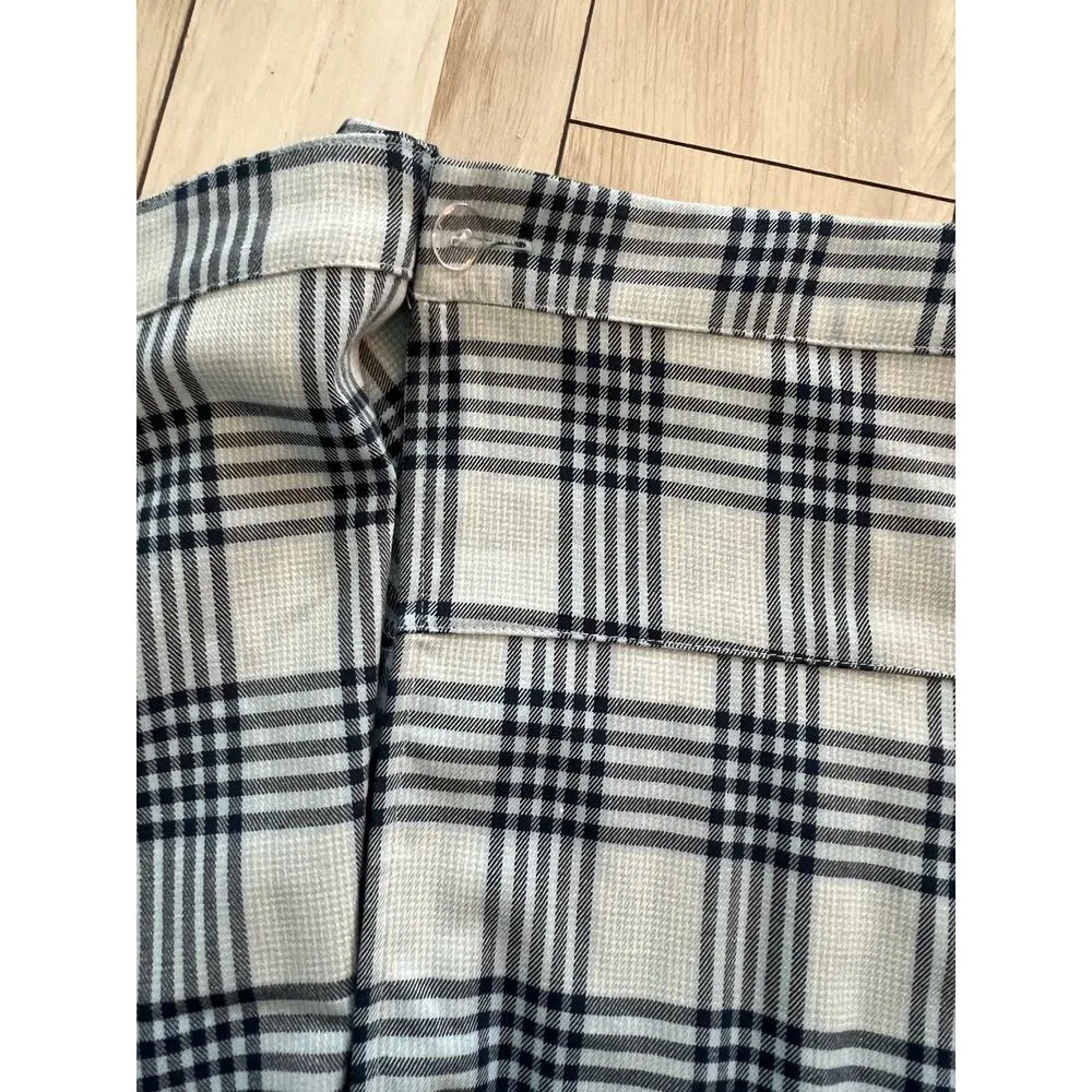 Urban Outfitters Skirt Women's Medium Blue Plaid Twee Pleated Mini Academia - Image 8