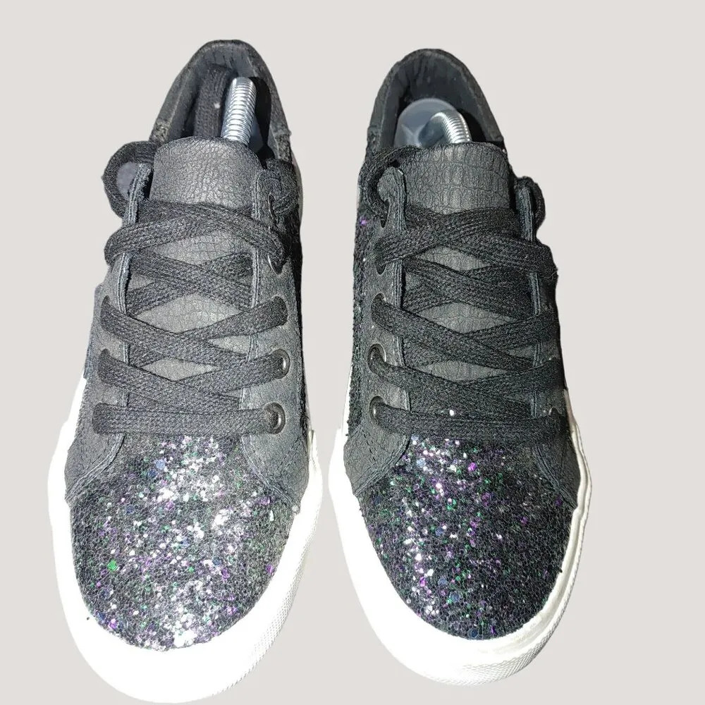 Not Rated Black Size 6 Glitter Sneakers Womens - Image 2
