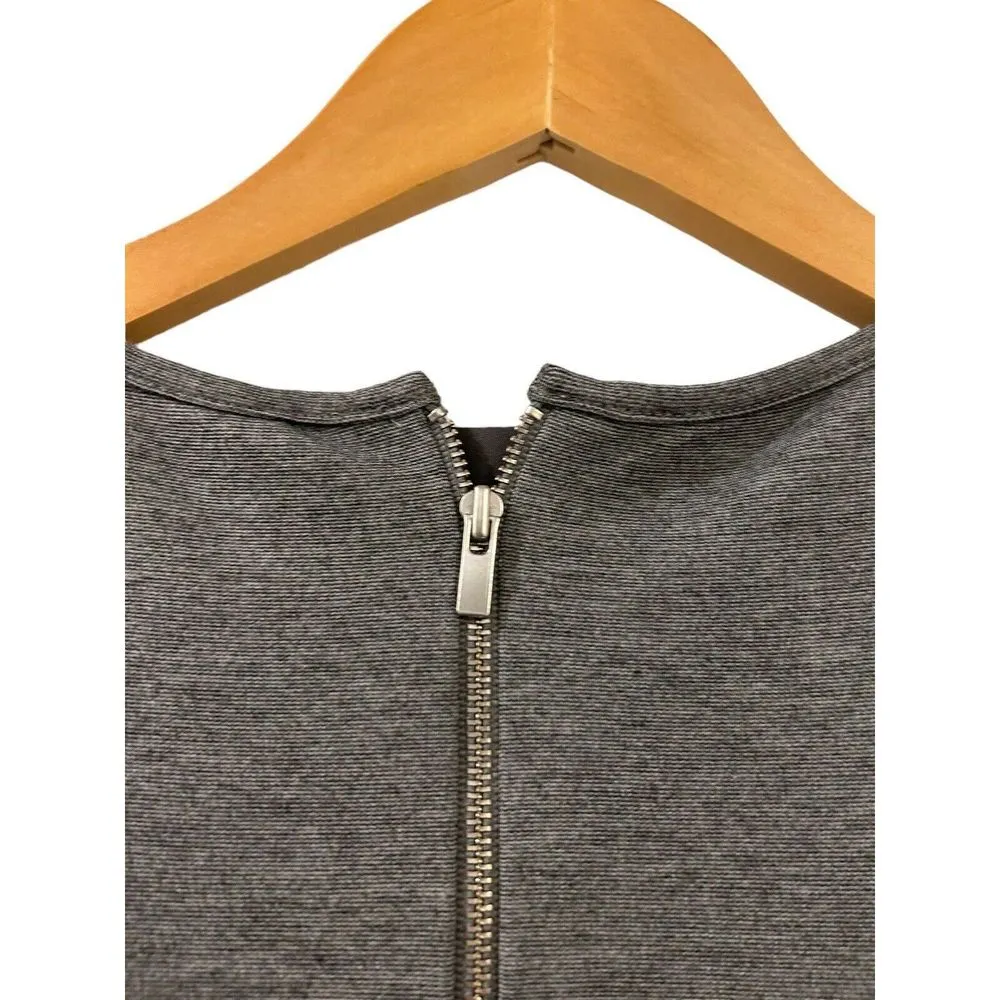 Banana Republic Dress Size 2 Jersey Ruffle Bottom Tank Tennis grey Career Casual - Image 8