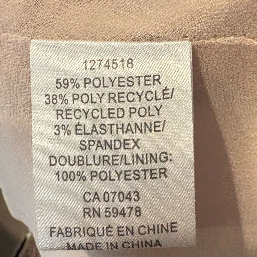 Rachel‎ Zoe Tan Printed Crop Top Size Medium - Image 6