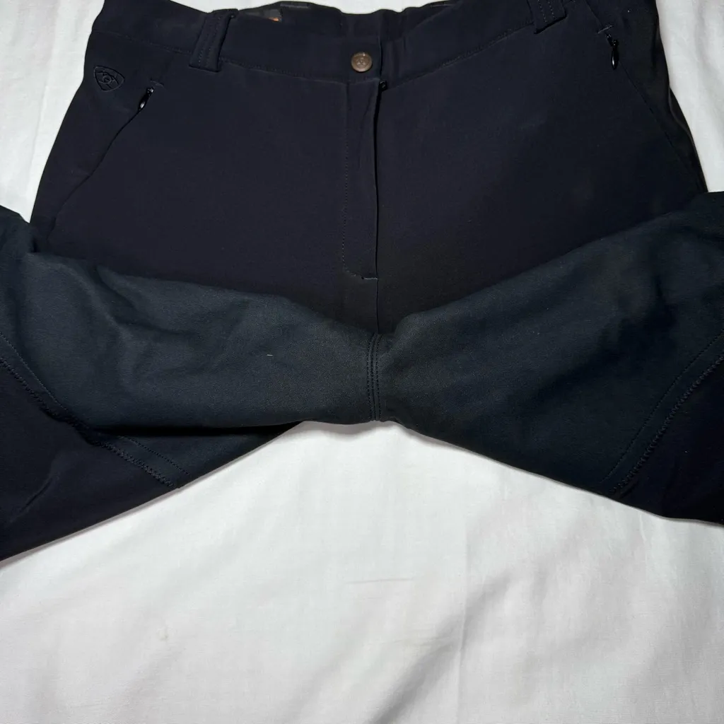 Ariat Pro Series Pants Women 34R Prelude black Fullseat Breeches Knee Equestrian - Image 3